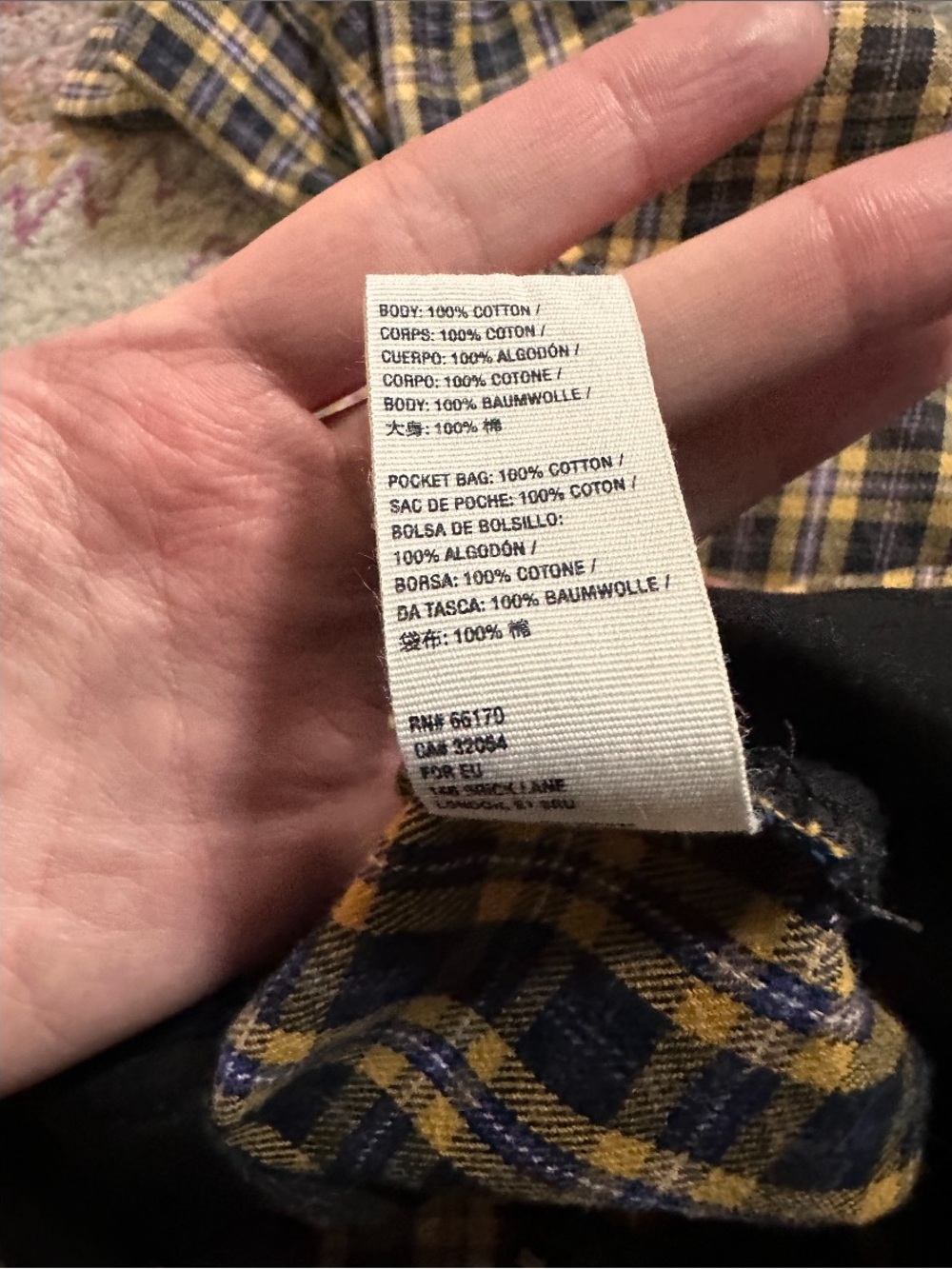 Free People Joey Classic High-rise Pants plaid - Picture 9 of 10